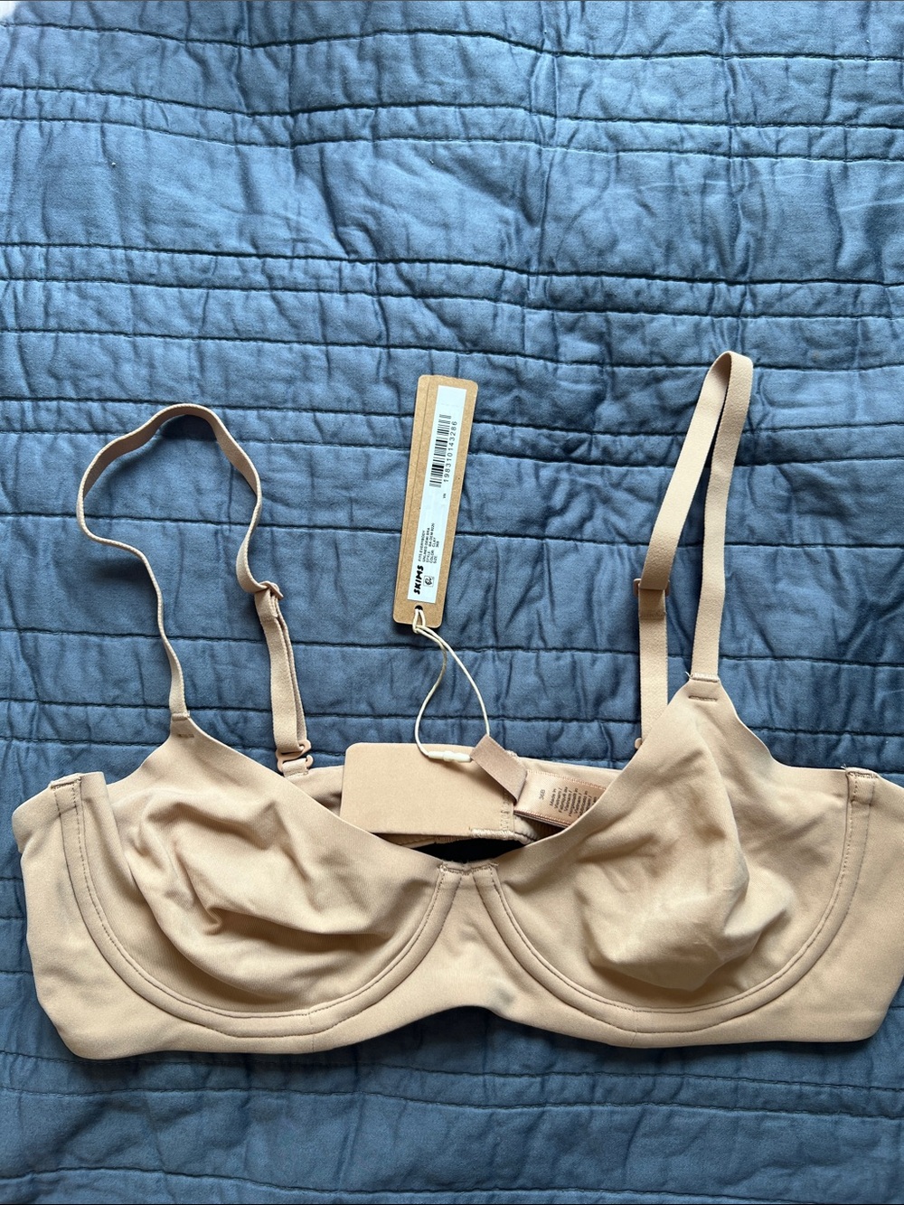 SKIMS Clay Fits Everybody Unlined Underwire Demi Bra Size 36B NWT